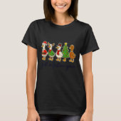 Just A Festive Goose Christmas Silly Goose Funny C T-Shirt (Vorderseite)