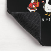 Just A Festive Goose Funny Santa Goose Silly Merry Mousepad (Ecke)