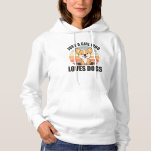 Just A Girl, die Liebe Corgis Kawaii Dog Corgi Hoodie