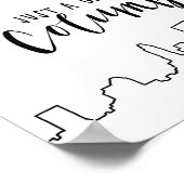 Just a Girl From Columbus Poster (Ecke)