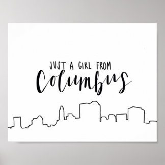 Just a Girl From Columbus Poster