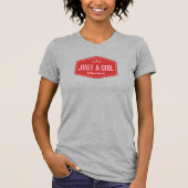 Just A Girl - füllen Sie den leeren, feministische T-Shirt (Vorderseite)