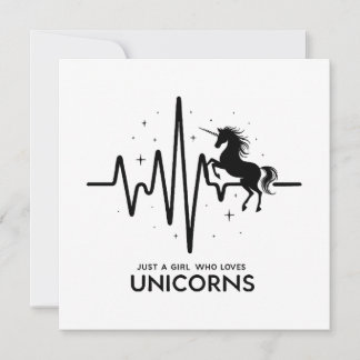 Just A Girl Liebe for Unicorns Heartbeat
