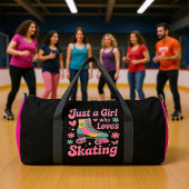 Just A Girl Loves Skating Duffle Bag