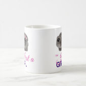 Just a Girl Mug – Cute Sad Hamster  Kaffeetasse (Mittel)