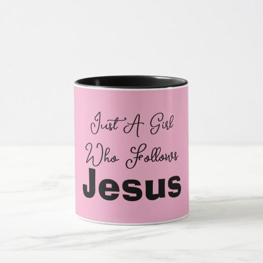 Just a Girl Who Follows Jesus Tasse (Zentrum)