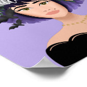 Just a Girl Who Liebe Halloween Costume Beauty Pos Poster (Ecke)