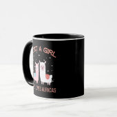 Just A Girl Who Lieben Alpacas - Niedlich Alpaca L Tasse (Vorderseite Links)