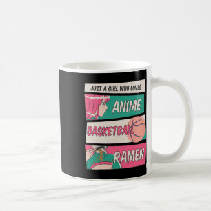 Just A Girl Who Lieben Anime Bysketbyll Ramen Kawa Kaffeetasse