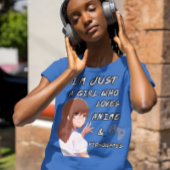 Just a Girl Who Lieben Anime und Videogames Japan T-Shirt