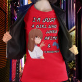 Just a Girl Who Lieben Anime und Videogames Japan T-Shirt