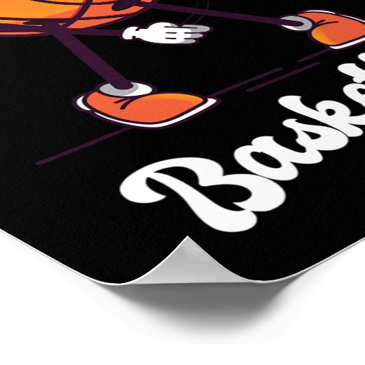 Just A Girl Who Lieben Basketball - Basketball Gir Poster (Ecke)