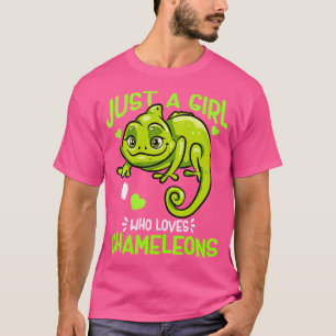Just A Girl Who Lieben Chameleons Funny Chameleon T-Shirt