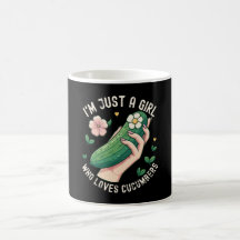 Just a Girl Who Lieben Cucumbers - Funny Vegetaria