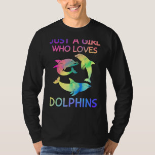 Just A Girl Who Lieben Delphine Funny Dolphin Love T-Shirt
