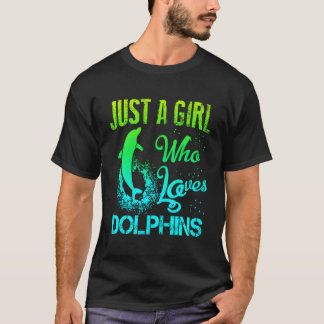 Just A Girl Who Lieben Dolphinen Hoodie Dolphin Li T-Shirt