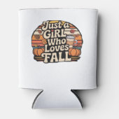 Just a Girl Who Lieben Fall Classic T - Shirt.png Dosenkühler (Vorderseite)