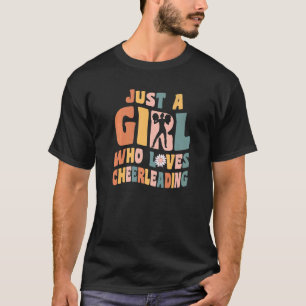 Just a Girl Who Lieben Fußball Girl Bekleidung Fuß T-Shirt
