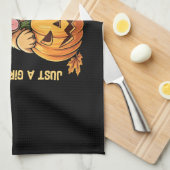 Just a Girl Who Lieben Golden Retrievers Geschirrtuch (Viertel Falte)