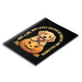 Just a Girl Who Lieben Golden Retrievers Notizblock (Linke Seite)