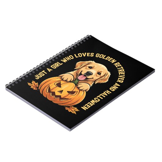 Just a Girl Who Lieben Golden Retrievers Notizblock (Linke Seite)