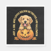 Just a Girl Who Lieben Golden Retrievers Serviette (Vorderseite)