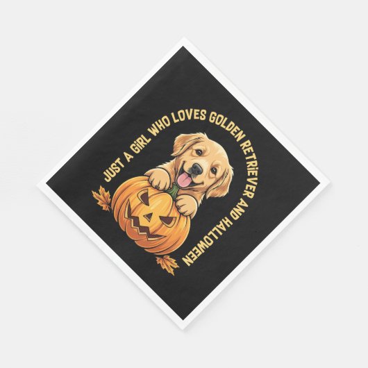 Just a Girl Who Lieben Golden Retrievers Serviette (Ecke)