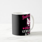 Just A Girl Who Lieben Gymnastik und Slime Gymnast Kaffeetasse (VorderseiteRechts)