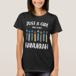 Just a Girl Who Lieben Hanukkah Shirt jüdischen Ch<br><div class="desc">Just a Girl Who Lieben Hanukkah Shirt jüdische Chanukah</div>
