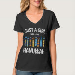 Just a Girl Who Lieben Hanukkah Shirt jüdischen Ch<br><div class="desc">Just a Girl Who Lieben Hanukkah Shirt jüdische Chanukah</div>
