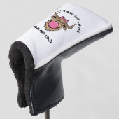 Just a Girl Who Lieben Highland Cows Scottish Golf Headcover (3/4 Vorderseite)