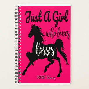 Just A Girl Who Lieben Horses 2020 Tagebuch