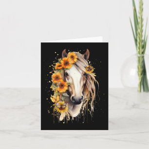 Just a Girl Who Lieben Horses Co. Karte