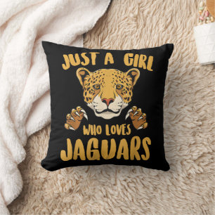 Just a Girl Who Lieben Jaguars Funny Jaguar Women Kissen