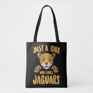 Just a Girl Who Lieben Jaguars Funny Jaguar Women Tasche