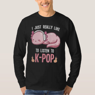 Just A Girl Who Lieben K Pop Südkorea K Pop T-Shirt