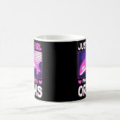 Just A Girl Who Lieben Orcas - Niedlich & Fun Orca Kaffeetasse (Mittel)