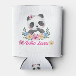 Just A Girl Who Lieben Pandas Niedlich Panda T - S Dosenkühler