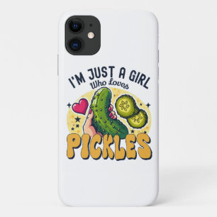 Just a Girl Who Lieben Pickles - Funny Vegan Case-Mate iPhone Hülle