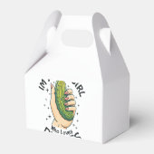 Just a Girl Who Lieben Pickles - Funny Vegan Geschenkschachtel (Rückseite)