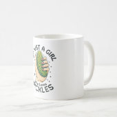 Just a Girl Who Lieben Pickles - Funny Vegan Kaffeetasse (VorderseiteRechts)
