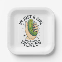 Just a Girl Who Lieben Pickles - Funny Vegan