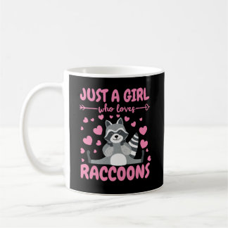Just a Girl Who Lieben Raccoon Lover Trash Panda Kaffeetasse