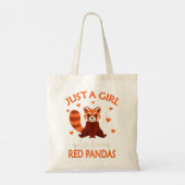Just A Girl Who Lieben Red Pandas Red Panda Girls Tragetasche (Rückseite)