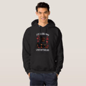 Just a Girl Who Lieben Rottweiler Funny Rottie Dog Hoodie (Vorne ganz)