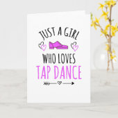 Just A Girl Who Lieben Stach Tanzgeschenke Stach T Karte (Gelbe Blume)