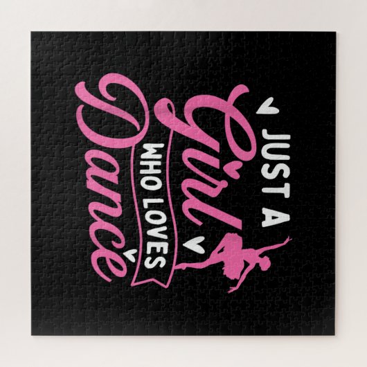 Just A Girl Who Lieben tanzen - Tänzerin Lover Puzzle (Horizontal)