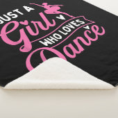 Just A Girl Who Lieben tanzen - Tänzerin Lover Sherpadecke (3/4)