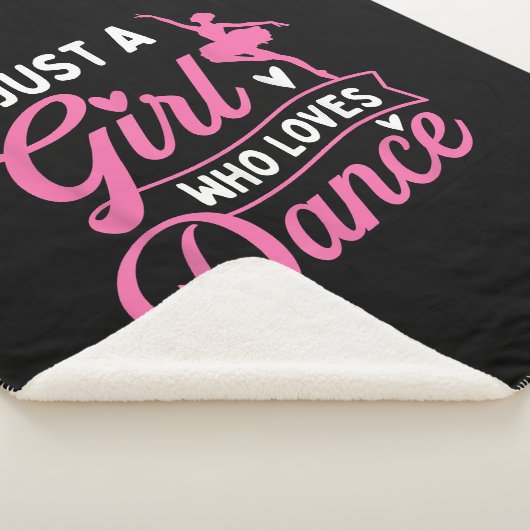 Just A Girl Who Lieben tanzen - Tänzerin Lover Sherpadecke (3/4)