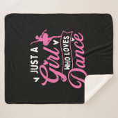 Just A Girl Who Lieben tanzen - Tänzerin Lover Sherpadecke (Vorderseite (Horizontal))